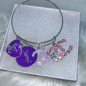 Pink & purple designer bracelets